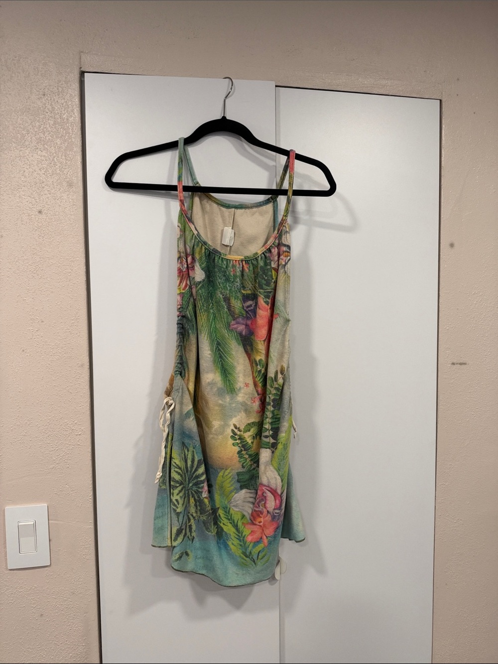 Lucky Brand Coverup - Green and Cream Floral